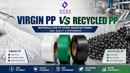 Últimas soluções da empresa sobre PP virgem vs PP reciclado para fabricação de cintas de PP | YongxingZhanxing