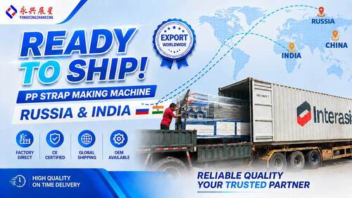 Últimas notícias da empresa sobre Single Screw PP Strap Making Machines Shipped to Russia and India