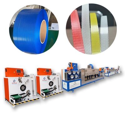 Bom preço Máquina para Fabricação de Fitas de PP Duráveis com Capacidade de 100-800 KG/H, Largura de 9–32 mm e Padrões de Gravação Opcionais para Logística e Envio on-line