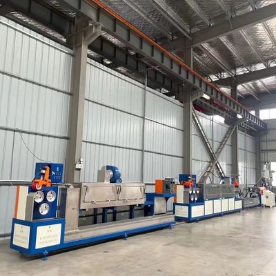Bom preço Máquina de Fabricação de Faixas de PP de Duplo Parafuso 38CrMoAlA Parafuso 100-150 Kg/h Produtividade on-line