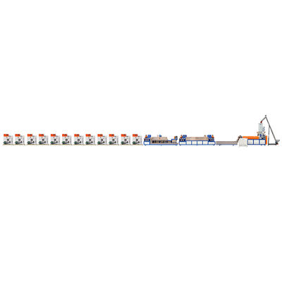 Bom preço Linha de produção de tiras de PP de parafuso único 200-300 KG/H Totalmente automática on-line