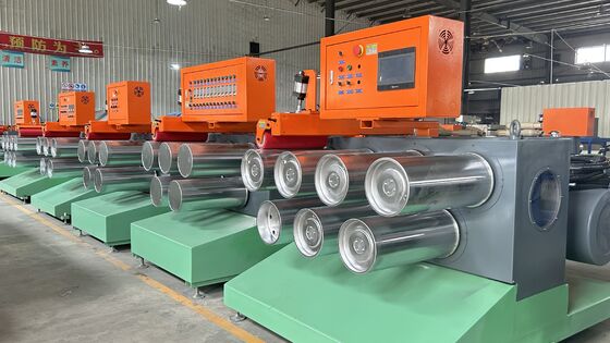 Bom preço Máquina de fabricação de tiras de PET com 100-800 kg/h Capacidade para tiras de polipropileno de largura 9 ∼32 mm e padrões de relevo opcionais on-line