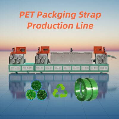 Bom preço Máquina de fabricação de tiras de PET com linha de produção completa, desde a pré-secagem até o enrolamento, com passos de alongamento de tração e em relevo on-line