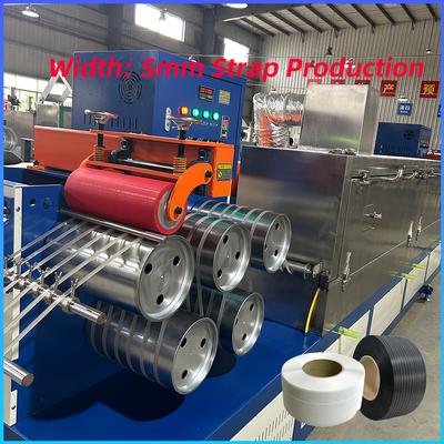 Máquina de fabricação de plástico de ligação automática de parafusos simples 250-300kg/h Pp Linha de produção de cinta de embalagem de animais de estimação